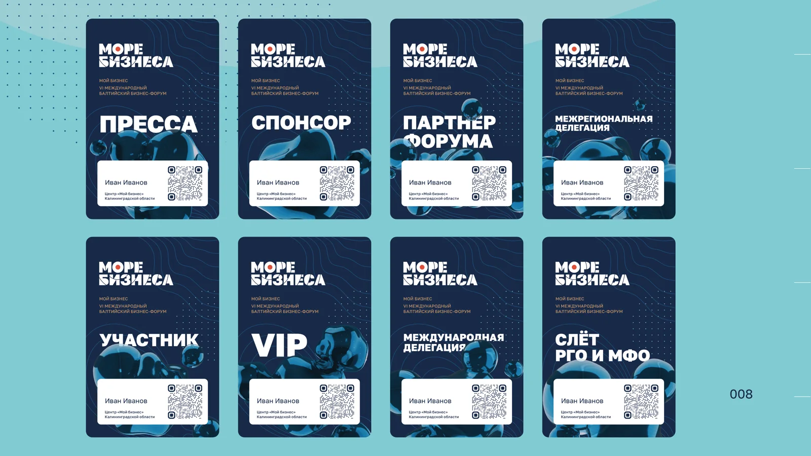 Бейджи всех категорий гостей