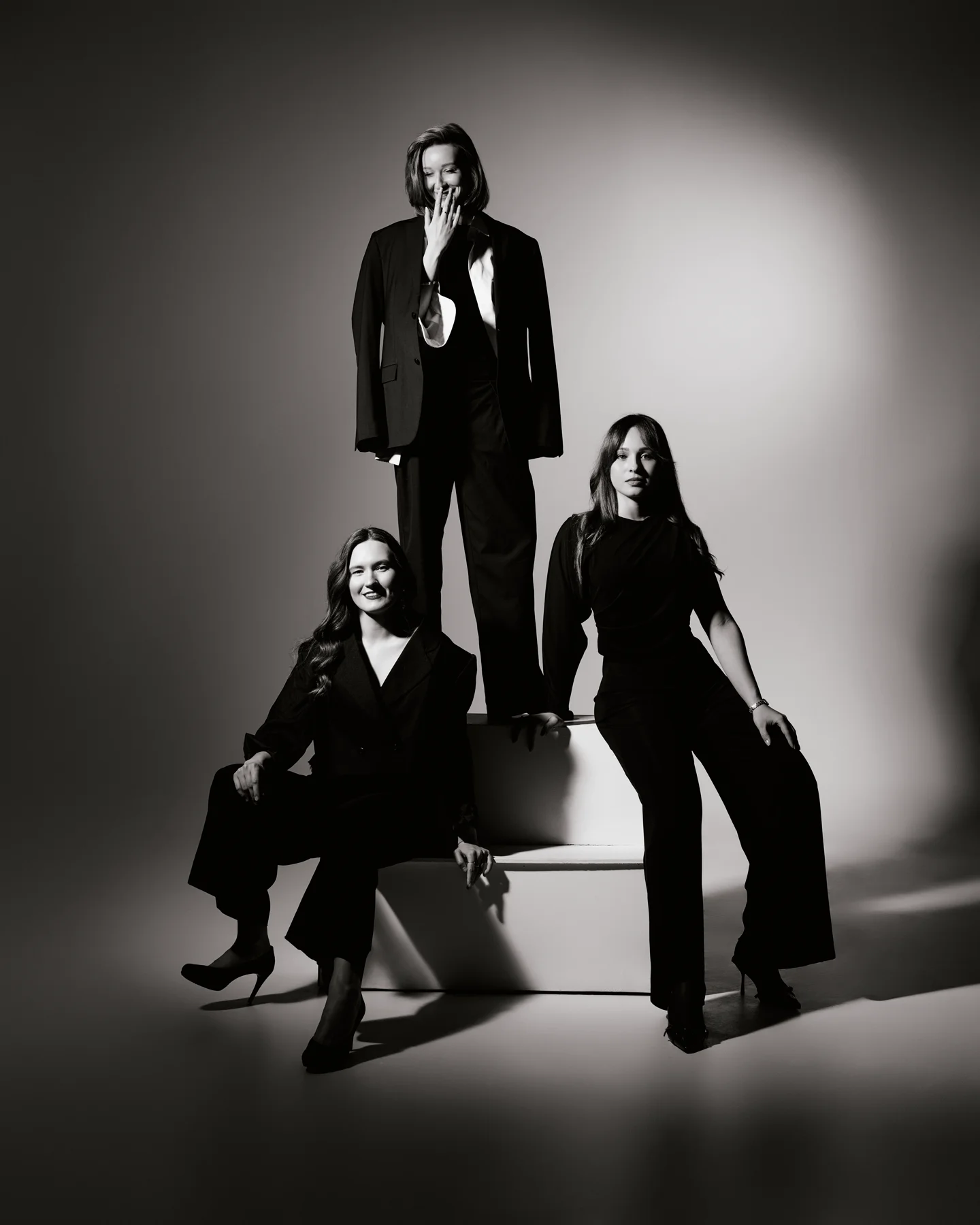 Monochrome group portrait